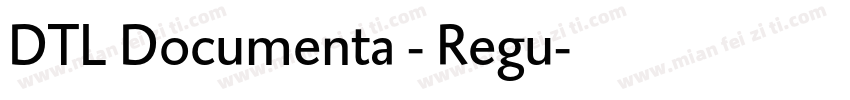 DTL Documenta - Regu字体转换